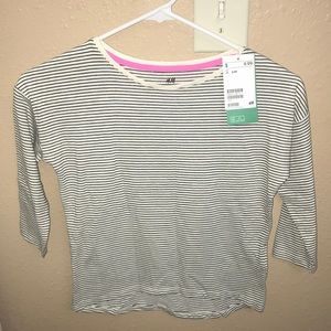 H&M NWT girls striped shirt